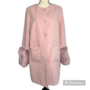 JustFabulous | Beautiful Purple/Pink Barbie Style Pea Coat Jacket  | Size L